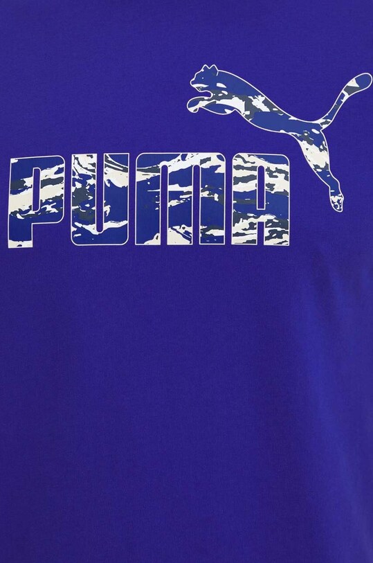 Хлопковая футболка Puma 683236 фиолетовой