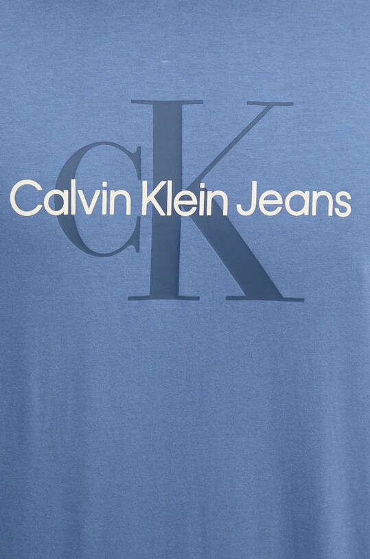 Бавовняна футболка Calvin Klein Jeans блакитний 00040EM286