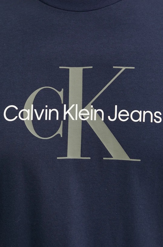 Calvin Klein Jeans tricou din bumbac bleumarin 00040EM286