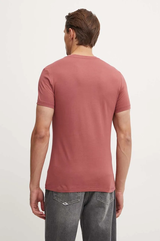 Calvin Klein Jeans t-shirt bawełniany J30J325676 bordowy NC24