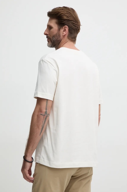Ρούχα Βαμβακερό μπλουζάκι Calvin Klein Jeans J30J326158 μπεζ