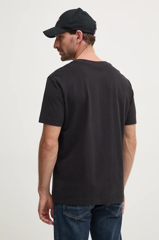 Дрехи Памучна тениска Calvin Klein Jeans J30J326158 черен