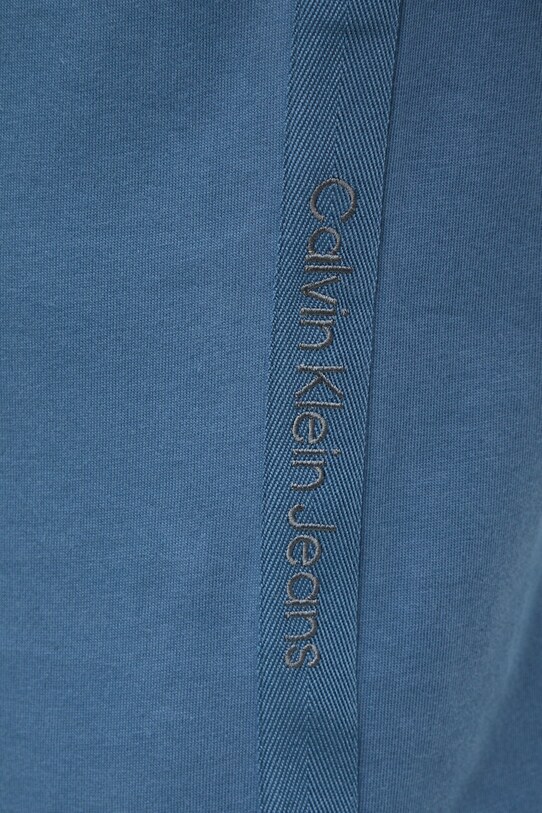Бавовняна футболка Calvin Klein Jeans J30J326159 блакитний