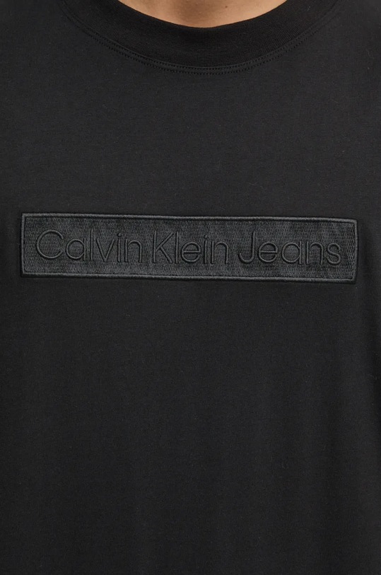 Calvin Klein Jeans t-shirt bawełniany J30J326205 czarny