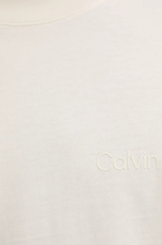 Памучна тениска Calvin Klein Jeans J30J326402 бежов
