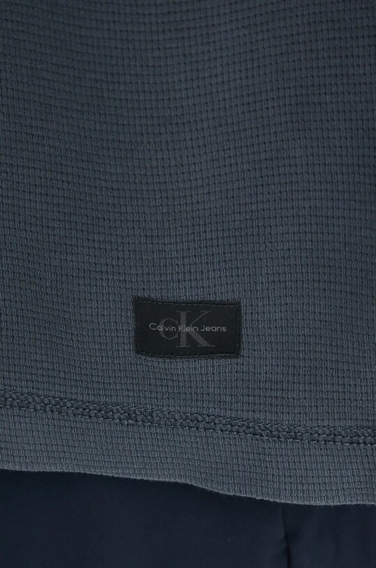 Бавовняний лонгслів Calvin Klein Jeans J30J326450 сірий