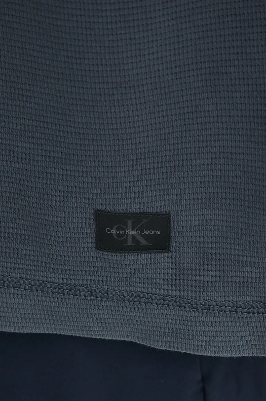 Хлопковый лонгслив Calvin Klein Jeans J30J326450 серый