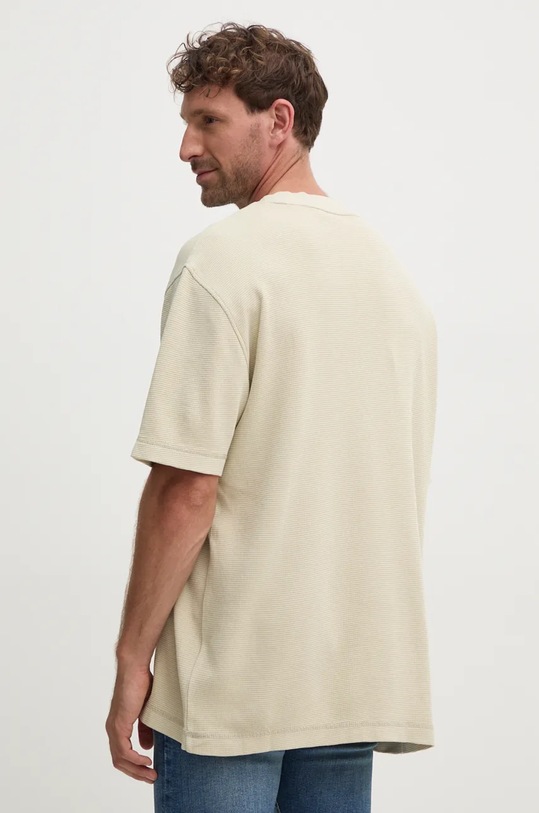 Oblečení Bavlněné tričko Calvin Klein Jeans J30J326457 béžová