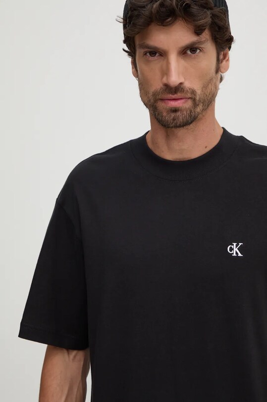 Calvin Klein Jeans t-shirt bawełniany czarny J30J326458