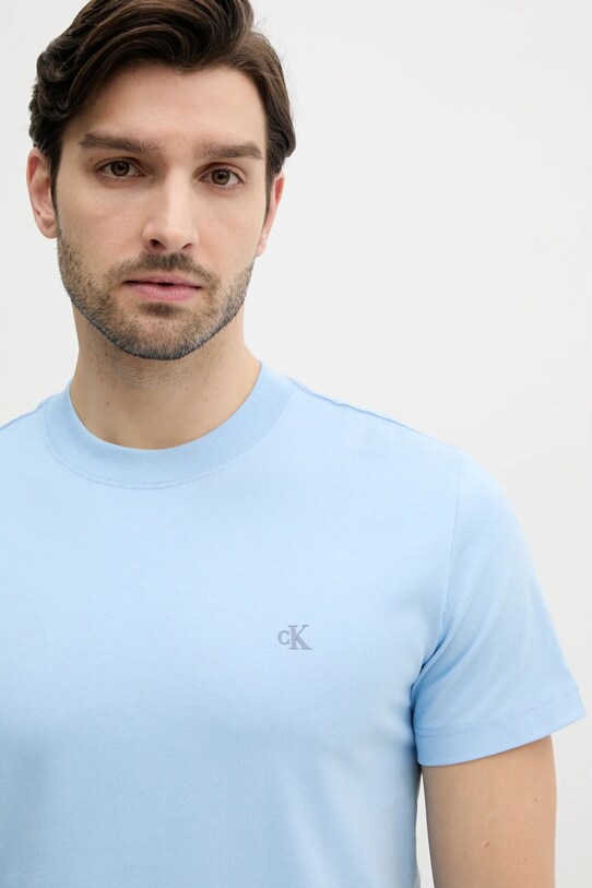Calvin Klein Jeans t-shirt bawełniany niebieski J30J326683