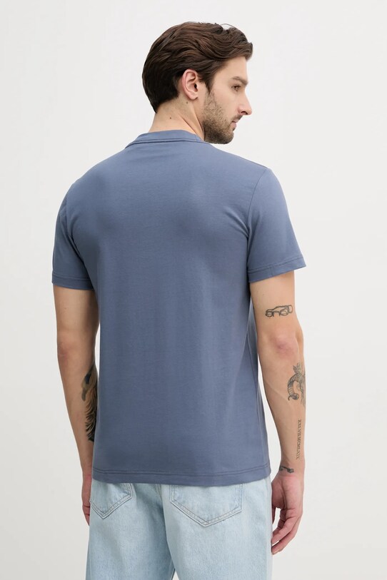 Oblečenie Bavlnené tričko Calvin Klein Jeans J30J326683 modrá