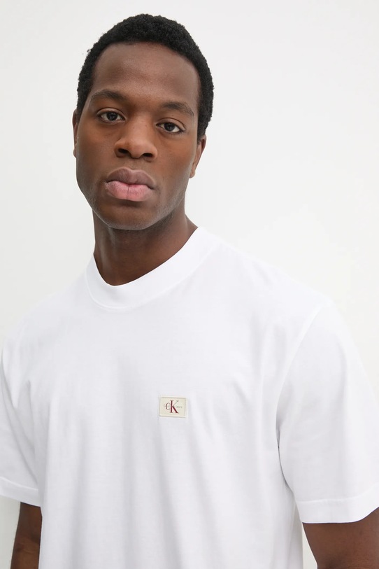 Calvin Klein Jeans t-shirt bawełniany biały J30J326857