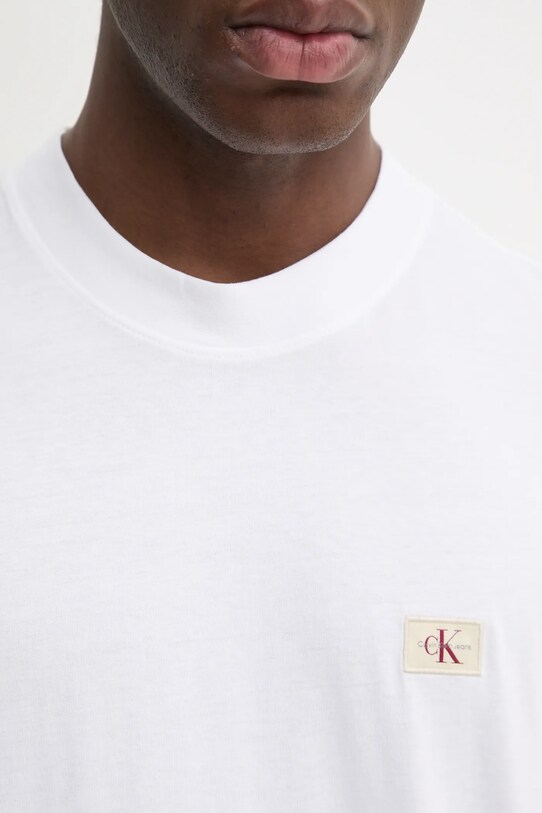 Бавовняна футболка Calvin Klein Jeans J30J326857 білий
