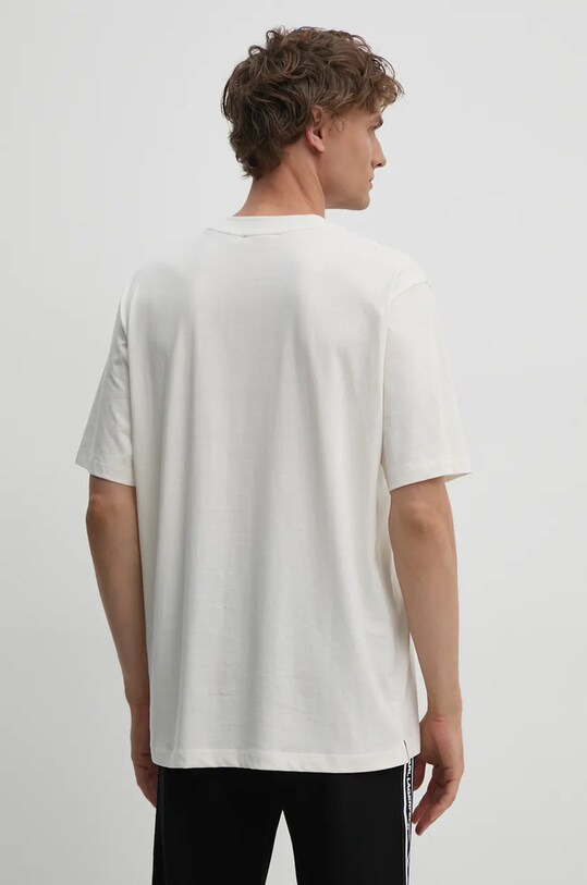 Дрехи Памучна тениска Calvin Klein Jeans J30J326857 бежов