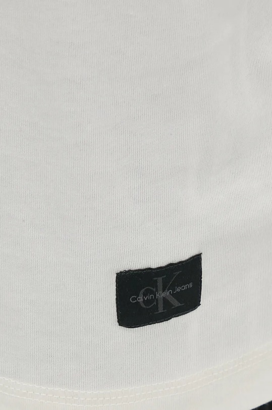 Calvin Klein Jeans t-shirt bawełniany beżowy J30J326857