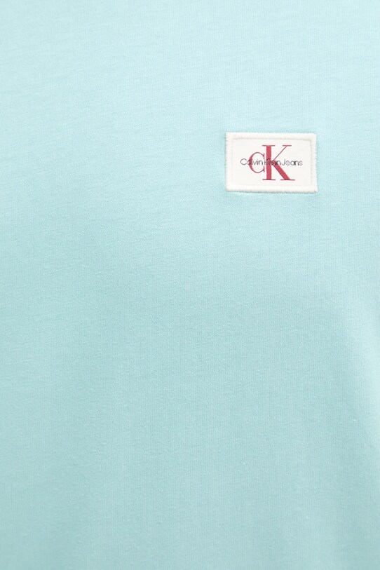 Calvin Klein Jeans tricou din bumbac J30J326857 turcoaz
