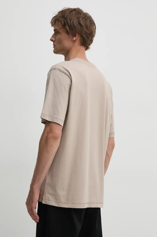 Oblečení Bavlněné tričko Calvin Klein Jeans J30J326857 béžová