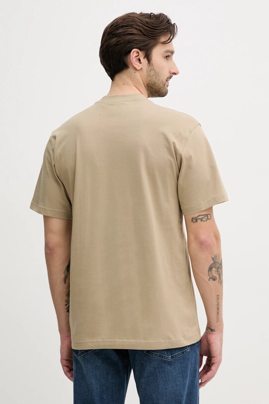 Îmbrăcăminte Calvin Klein Jeans tricou din bumbac J30J326857 bej