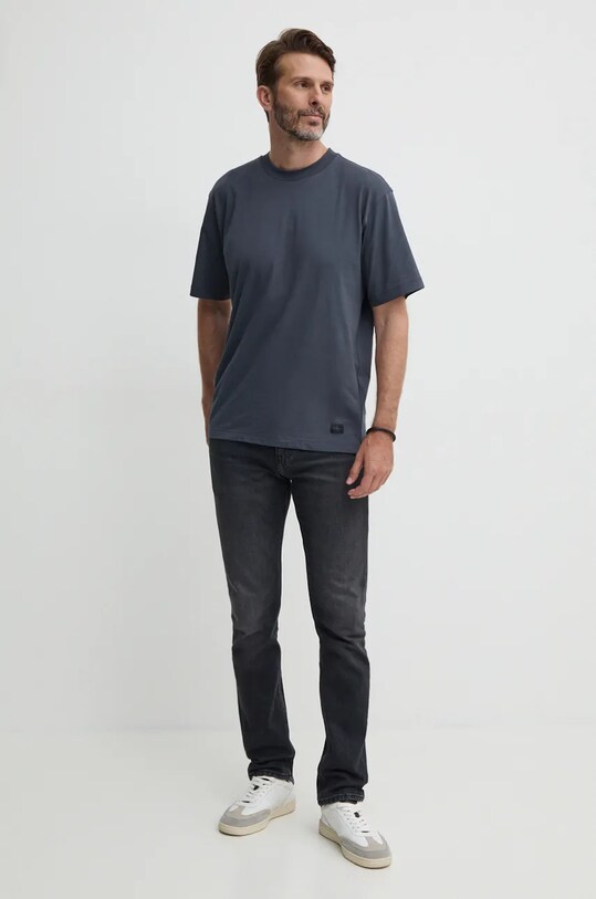 Бавовняна футболка Calvin Klein Jeans J30J326857 сірий SS25