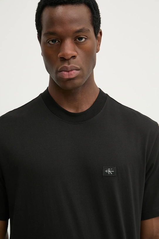 Bavlnené tričko Calvin Klein Jeans čierna J30J326857
