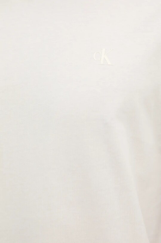 Памучна тениска Calvin Klein Jeans J30J326866 бежов