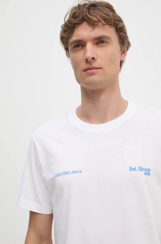 Calvin Klein Jeans t-shirt in cotone bianco J30J326867