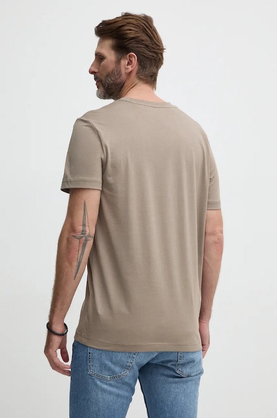 Oblečení Bavlněné tričko Calvin Klein Jeans J30J326867 béžová