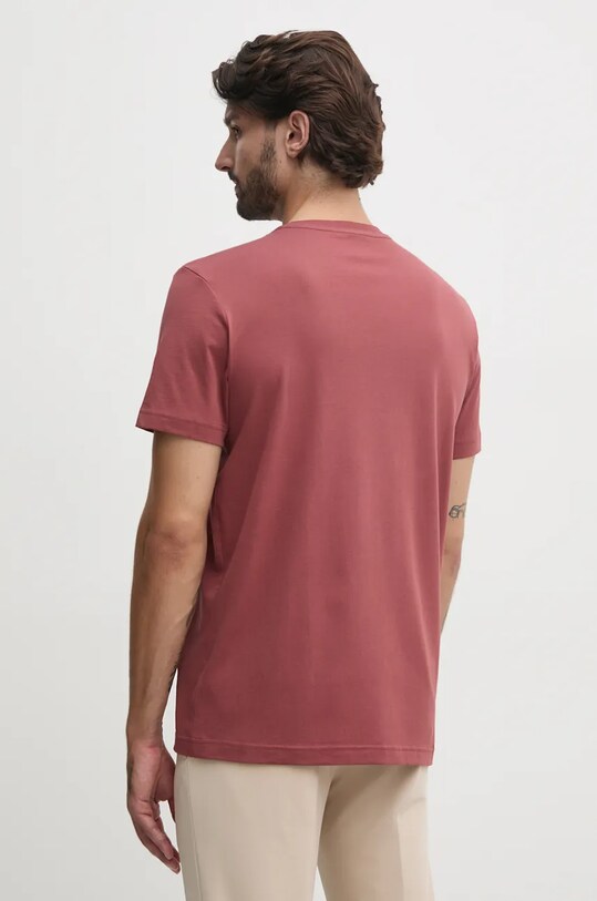 Oblečení Bavlněné tričko Calvin Klein Jeans J30J326867 burgundské