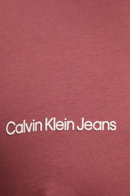 Бавовняна футболка Calvin Klein Jeans J30J326867 бордо