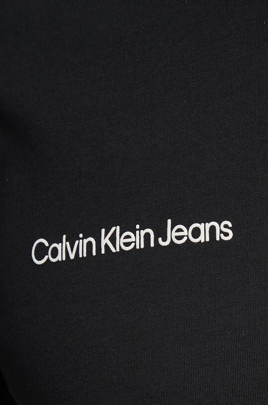 Хлопковая футболка Calvin Klein Jeans чёрный J30J326867