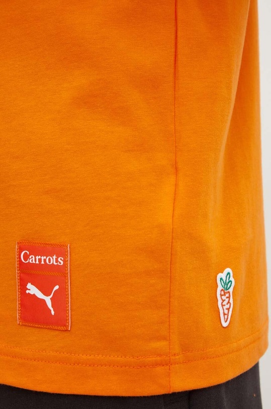 Βαμβακερό μπλουζάκι Puma PUMA X CARROTS Graphic Tee 627443 πορτοκαλί