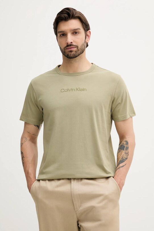 Calvin Klein Underwear pizsama felső zöld 000NM2748E