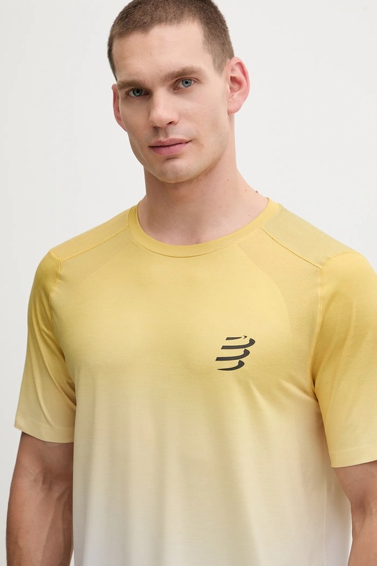 Bežecké tričko Compressport Performance žltá ATSM492