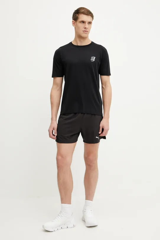 Compressport tricou de alergare Performance ATSM492 negru SS25