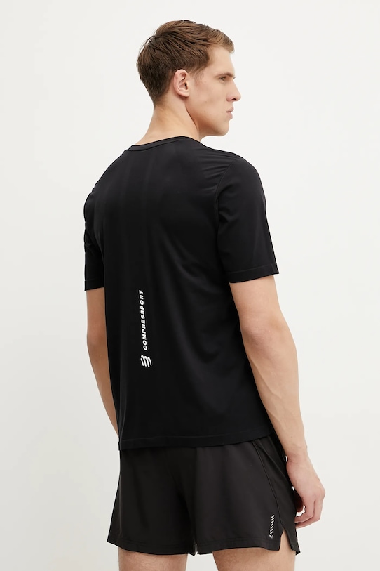 Îmbrăcăminte Compressport tricou de alergare Performance ATSM492 negru