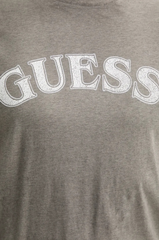 Хлопковая футболка Guess серый M4BI04.K9RM1