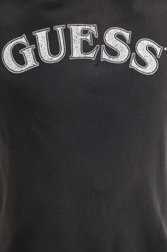 Хлопковая футболка Guess M4BI04.K9RM1 чёрный