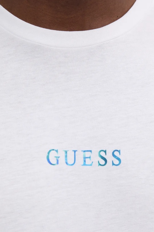 Guess t-shirt bawełniany biały M4BI05.K9RM1