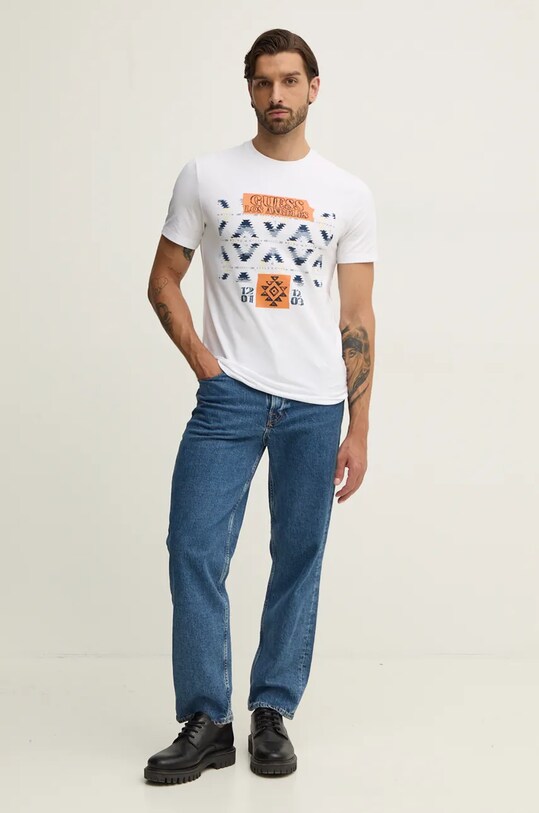 Guess tricou M4BI41.J1314 alb AW24