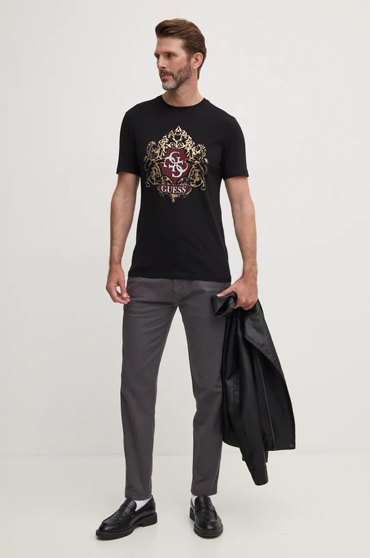 Majica kratkih rukava Guess M4BI49.KCHA1 crna AW24