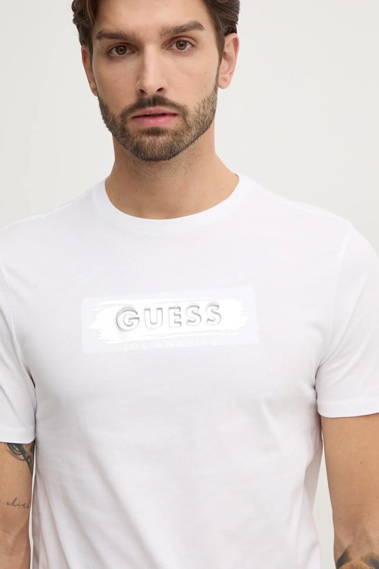 Pamučna majica Guess bijela M4BI61.K9RM1