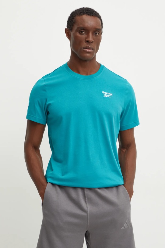 Бавовняна футболка Reebok regular бірюзовий 100206016