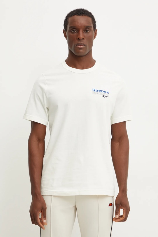 Reebok tricou din bumbac 100208575 bej AW24