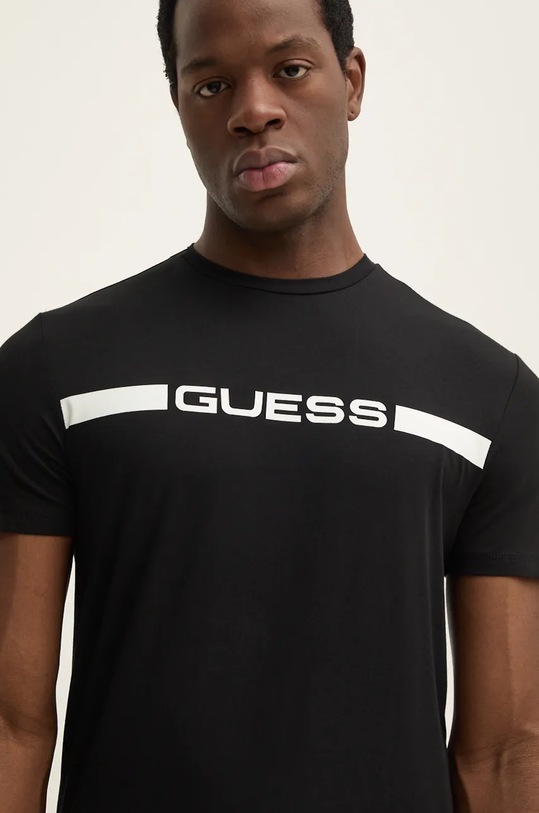 Guess tricou JOE print negru U4BM01.K6YW1
