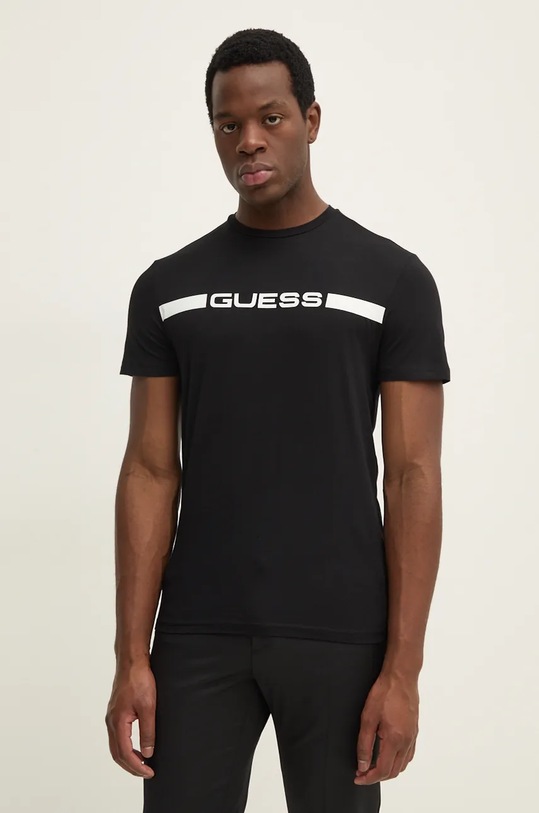 Guess tricou JOE negru U4BM01.K6YW1