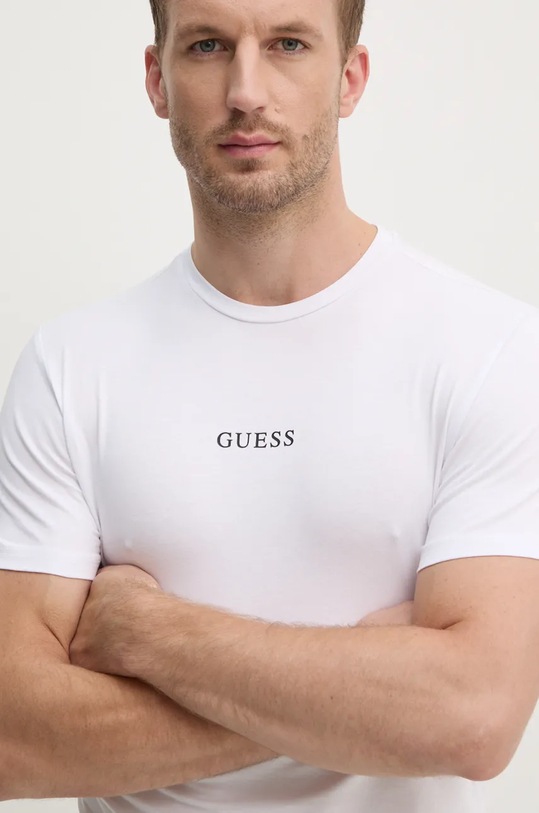 Guess t-shirt JOE z elastanem biały U4BM11.K6YW1