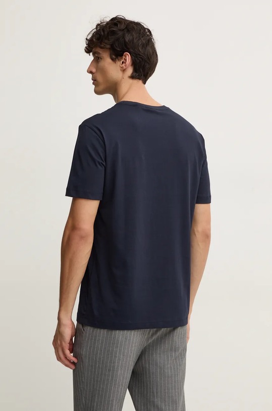 Bavlněné tričko Gant 2003269 námořnická modř AW24