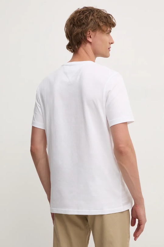 Дрехи Памучна тениска Tommy Hilfiger MW0MW36455 бял