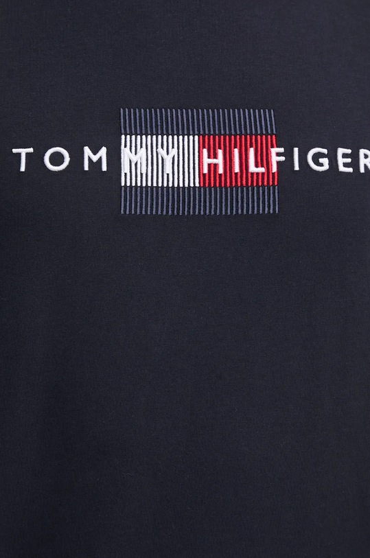 Bavlnené tričko Tommy Hilfiger MW0MW36455 tmavomodrá