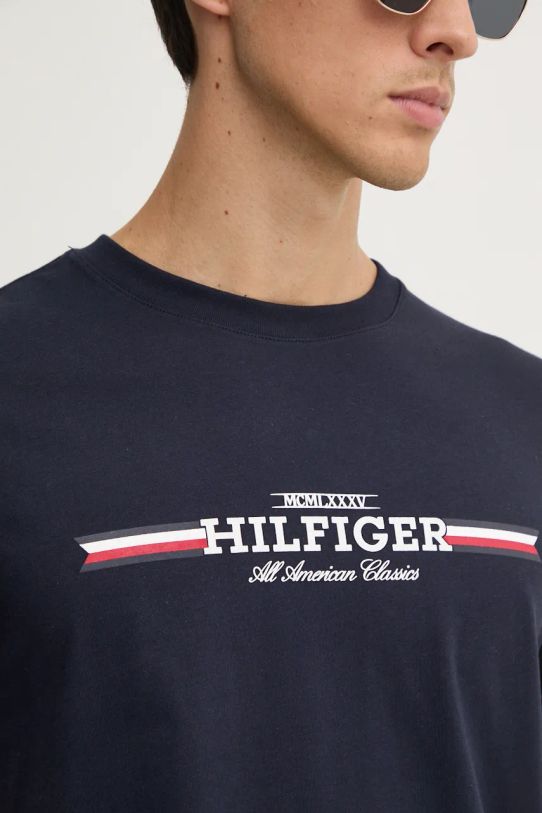 Tommy Hilfiger tricou MW0MW36480 bleumarin